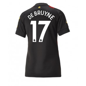 Manchester City Kevin De Bruyne #17 kläder Kvinnor 2022-23 Bortatröja Kortärmad